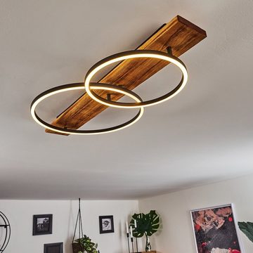 hofstein Deckenleuchte Moderne LED Decken Lampen Holz Ess Wohn Schlaf Zimmer Beleuchtung Flur