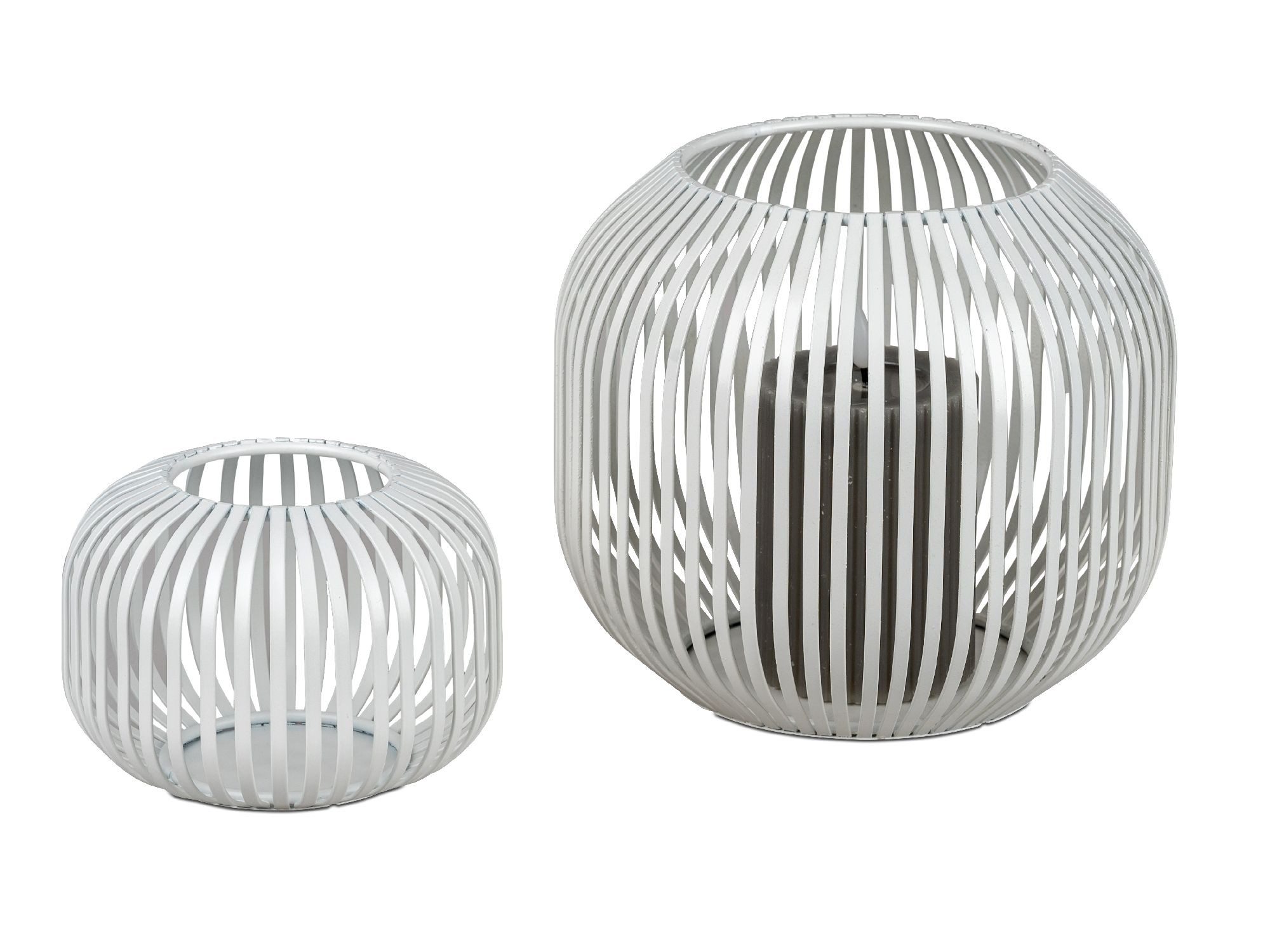 formano Windlicht Stäbe, Farbe: Weiß, Motiv: Stäbe günstig online kaufen