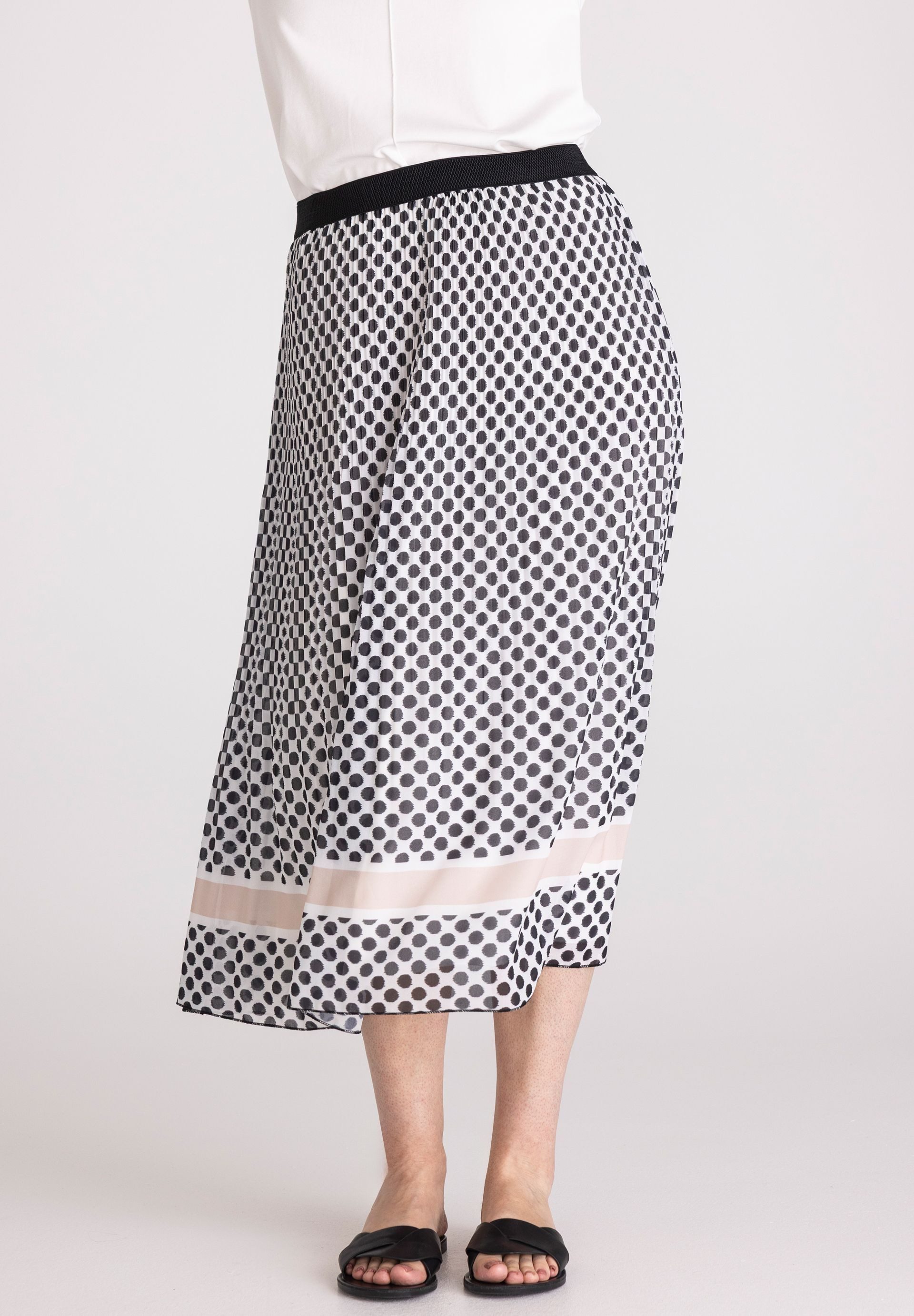 FRANK WALDER Midirock in Plisseeoptik