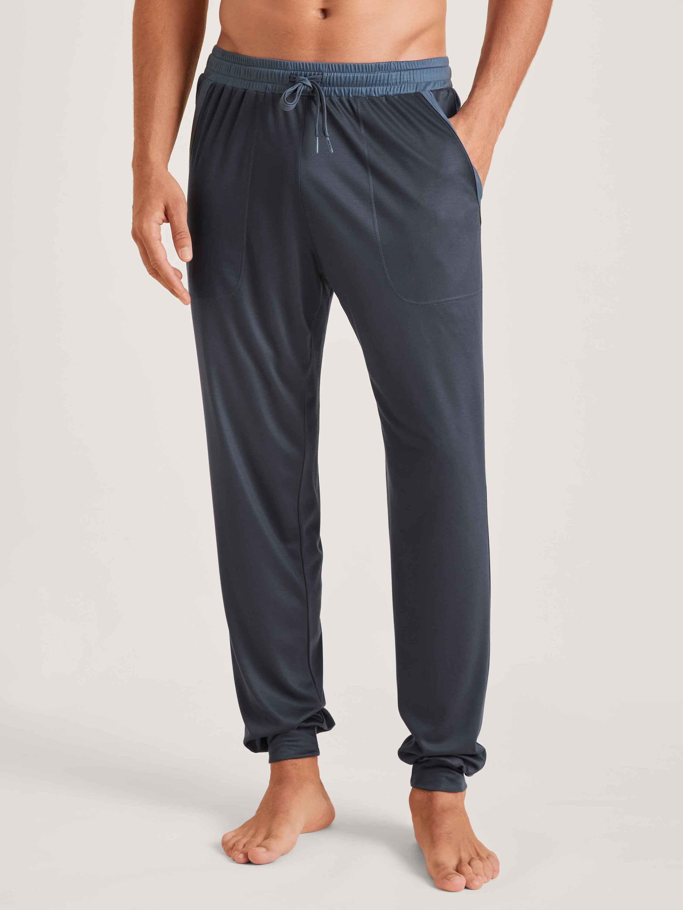 CALIDA Pyjamahose (1-tlg) Pants und Bündchen Eingrifftaschen mit