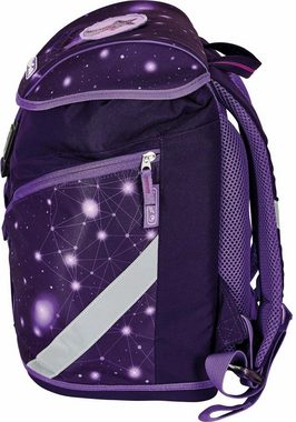 Herlitz Schulrucksack SoftLight Plus, Space Girl (Set, 7-tlg), mit 2 abnehmbaren Applikationen