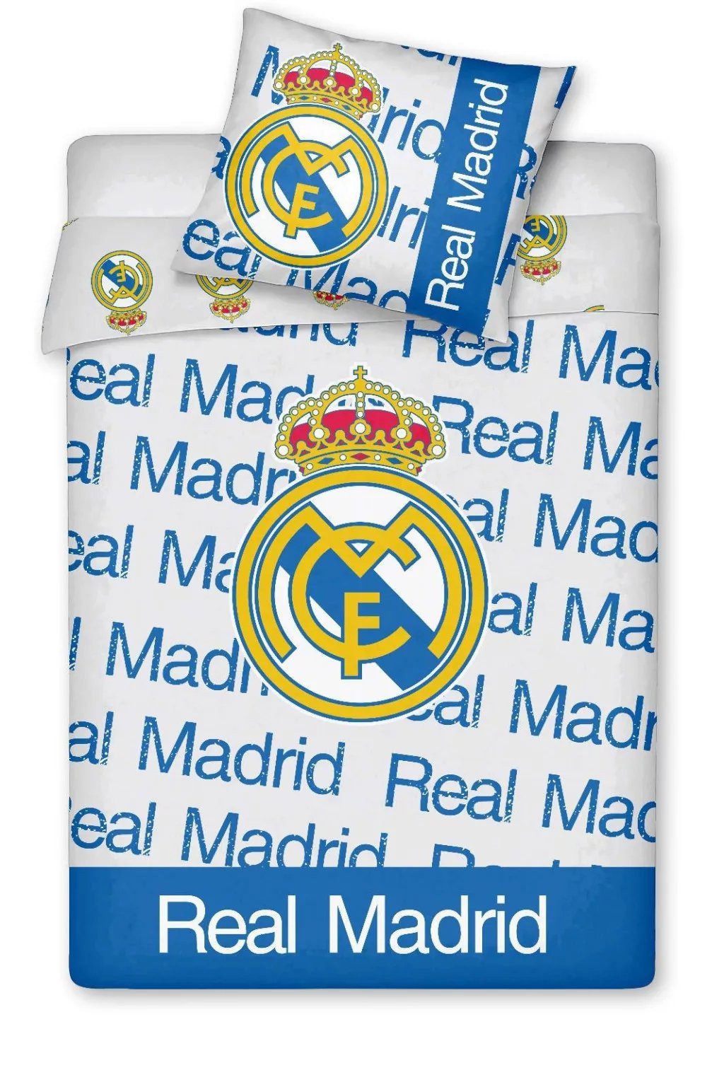 Real Madrid Kinderbettwäsche Real Madrid Bettwäsche-Set offiziell lizenziert für echte Fans