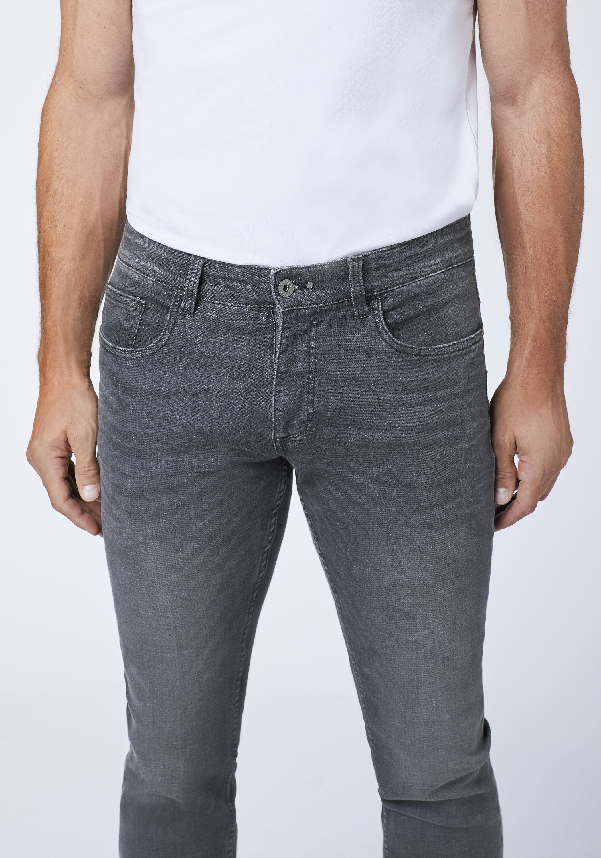 Stretch-Komfort Slim-fit-Jeans COLORADO mit DENIM im Used-Design