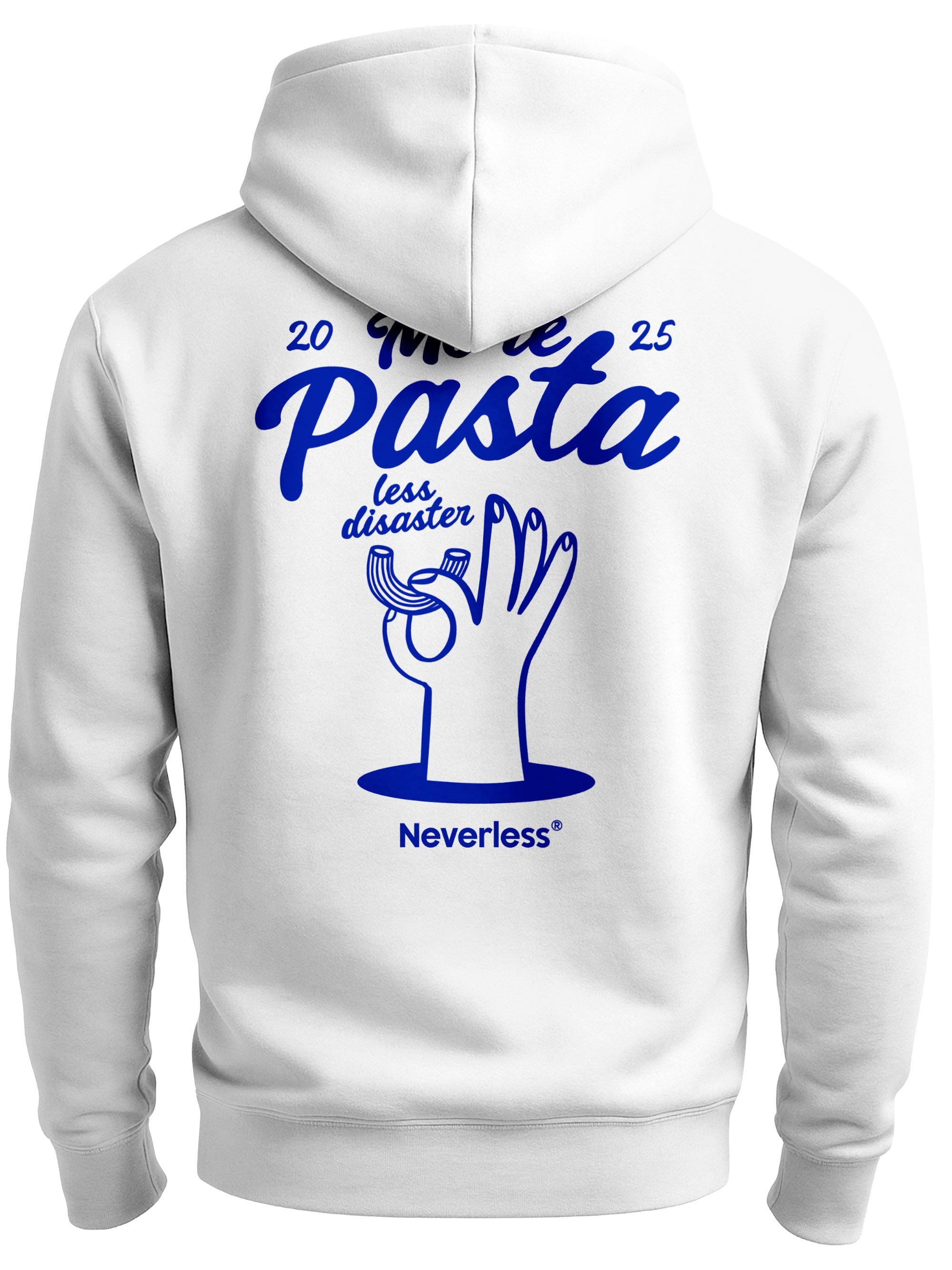 Sweatjacke Herren Sweatjacke Backprint More Pasta Zipjacke Zip-Hoodie Männer