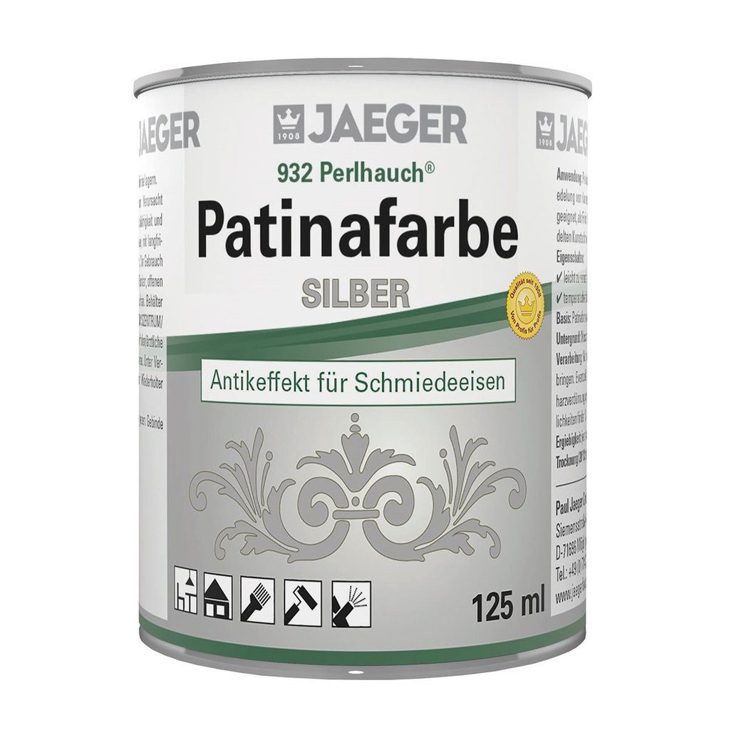 Thumbnail - Jaegerlacke Metallglanzfarbe 932 Patinafarbe zur Veredelung von Kunstschmiedearbeiten, 125 ml, für innen und außen, bis ...