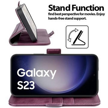 CoolGadget Handyhülle Book Case Elegance Tasche für Samsung Galaxy S23 6,1 Zoll, Hülle Magnet Klapphülle Flip Case für Samsung S23 5G Schutzhülle