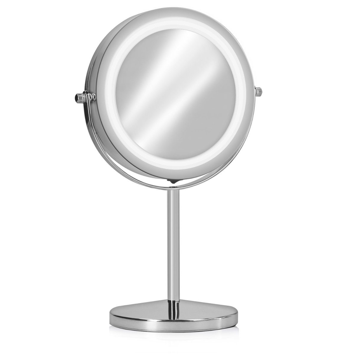 Navaris LED-Lichtspiegel Kosmetikspiegel mit Beleuchtung - 7-fache Vergrößerung