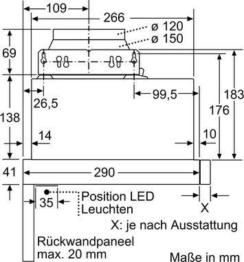 BOSCH Flachschirmhaube DFL064A52