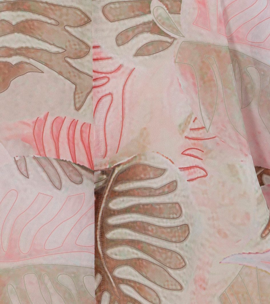 Aniston CASUAL Schlupfbluse mit großflächigen, farbharmonischem Blätterdruck