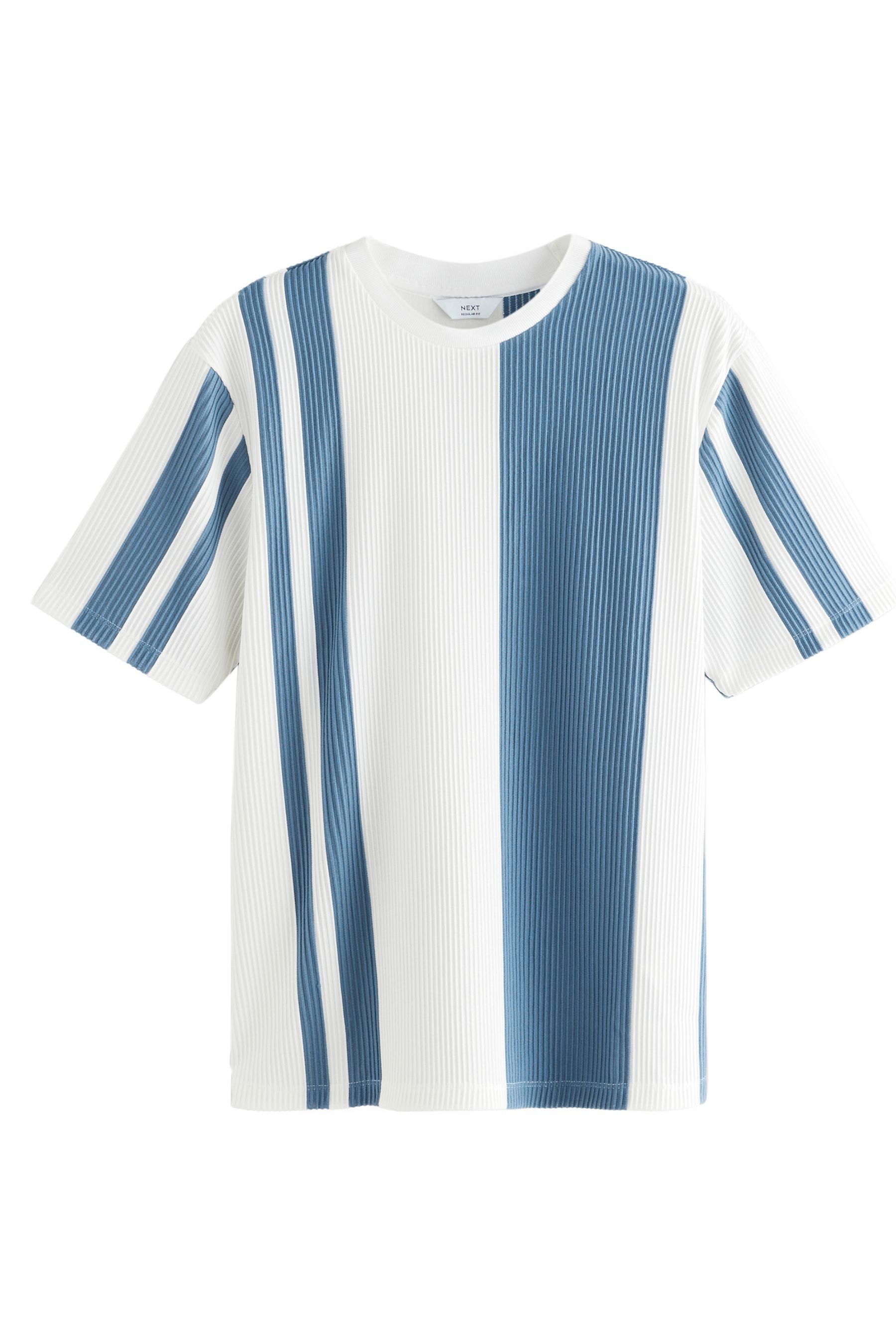 Next T-Shirt Edles T-Shirt mit vertikalen günstig online kaufen