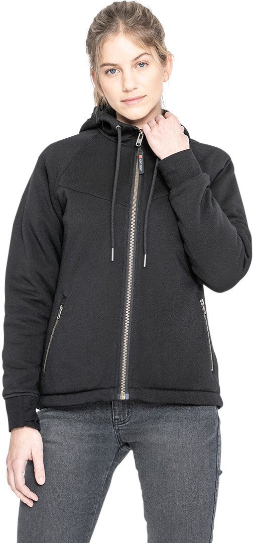 John Doe Motorradjacke XTM 2.0 Damen Motorrad Zip Hoodie feuchtigkeitsregulierend protektoren abriebfest