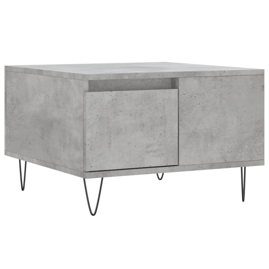 vidaXL Couchtisch Couchtisch Betongrau 55x55x36,5 cm Holzwerkstoff (1-St)