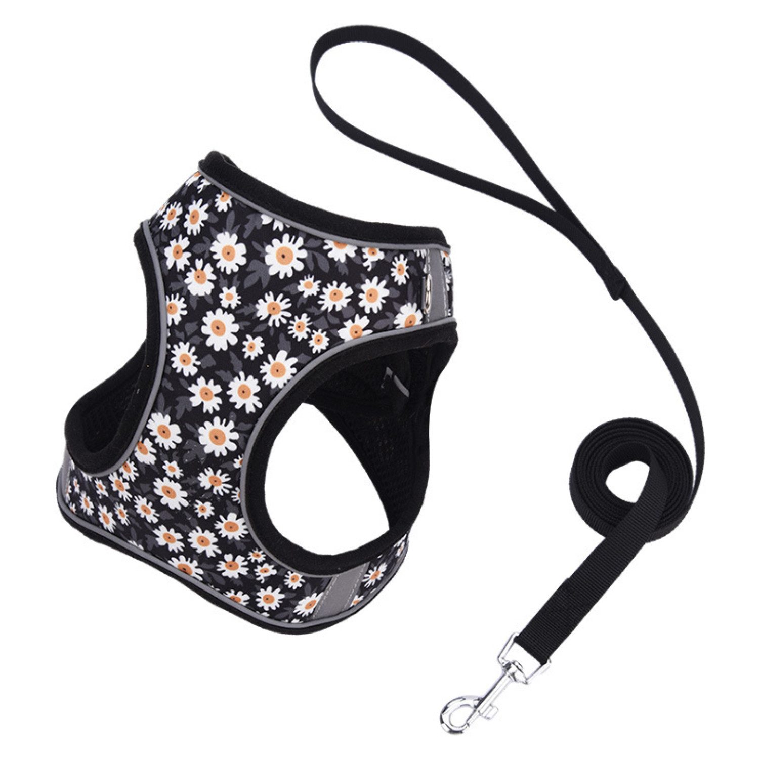 BYSURE Hunde-Geschirr, Polyester, Hundegeschirr mit Leine günstig online kaufen