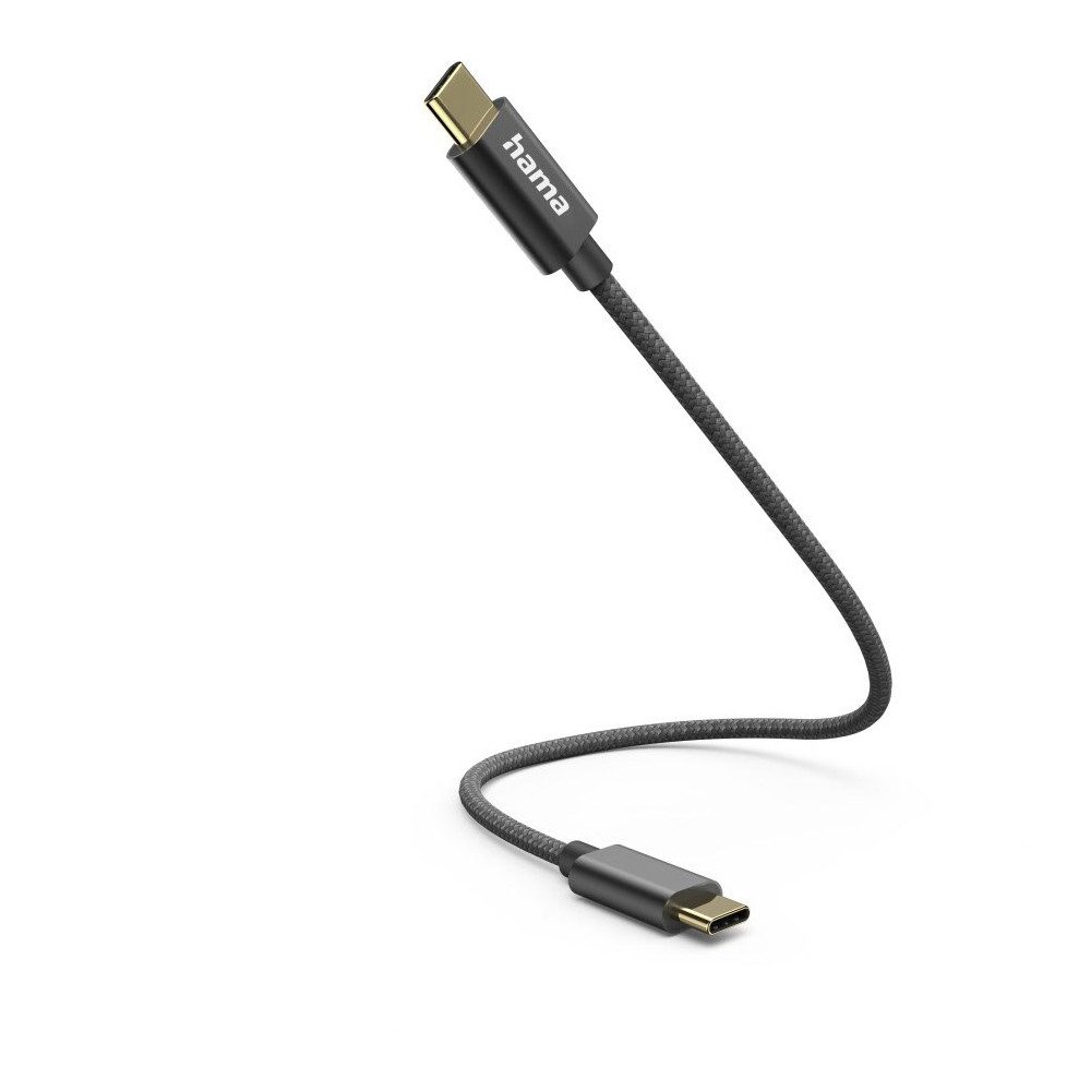 Hama Ladekabel USB-C 0,2m schwarz - Datenkabel USB-Kabel