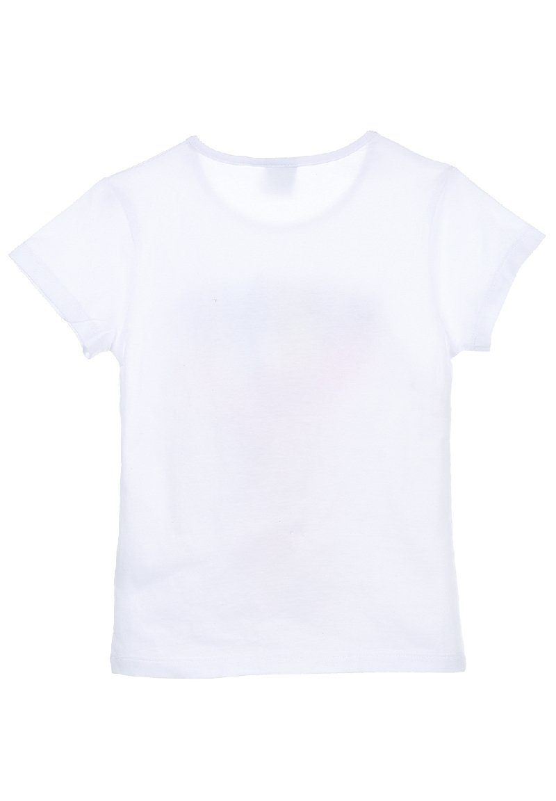Oberteil T-Shirt Weiß Mädchen Mouse Sommer Kurzarm-Shirt Minnie Disney Kinder