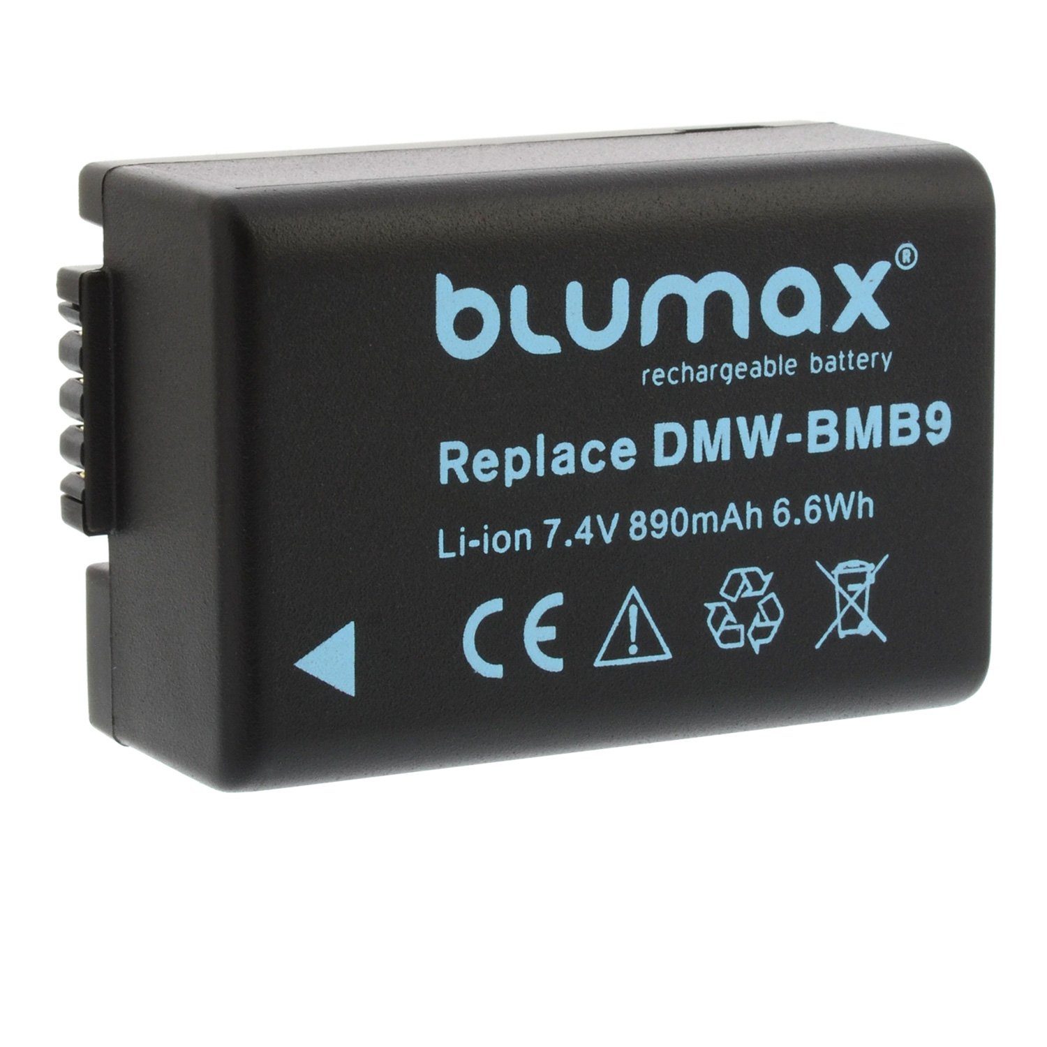 Blumax Akku passend für Panasonic DMW-BMB9 890 mAh 7,2V Kamera-Akku