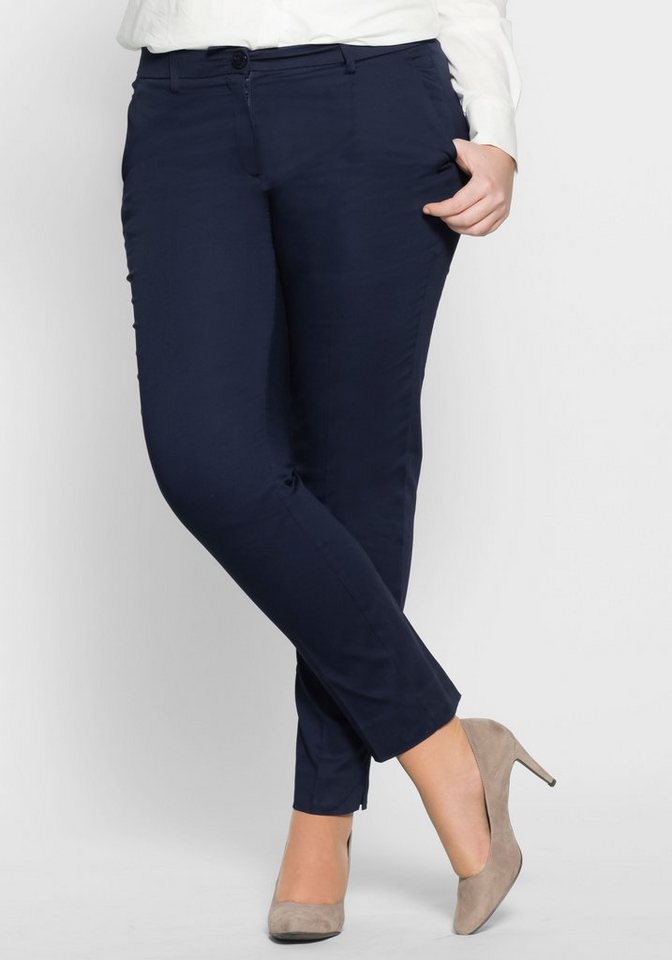 Sheego Bügelfaltenhose hochwertige Bundverarbeitung Sheego Bügelfaltenhose hochwertige Bundverarbeitung