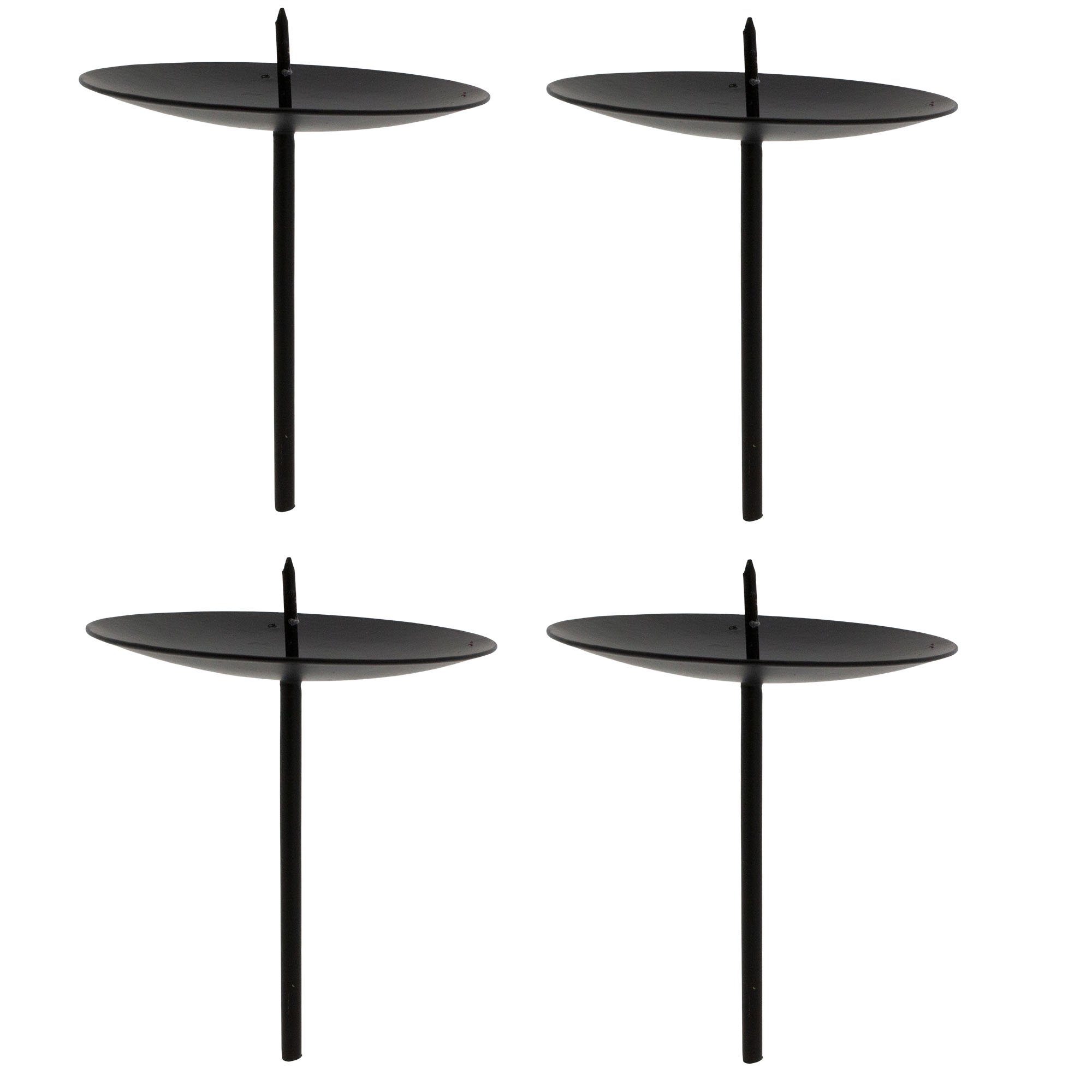 Annastore Kerzenhalter 4 x aus Metall mit Pick für Adventskranz (Adventsker günstig online kaufen