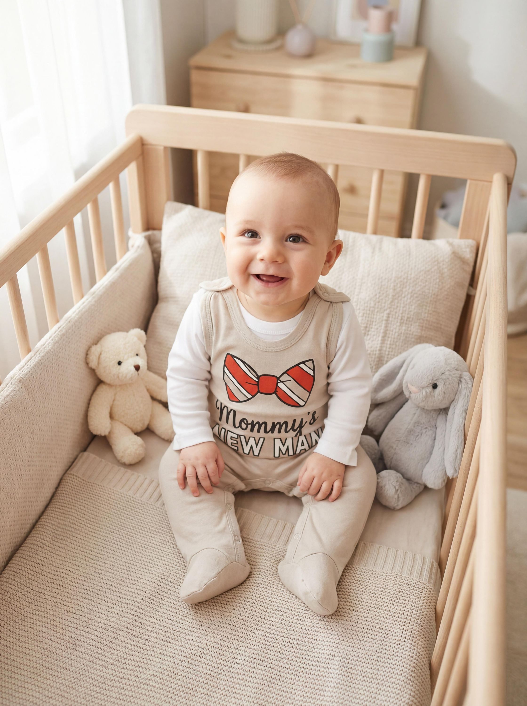 TupTam Strampler TupTam Baby Unisex Strampler mit Aufdruck Spruch 5er Pack – Bild 3 von 4