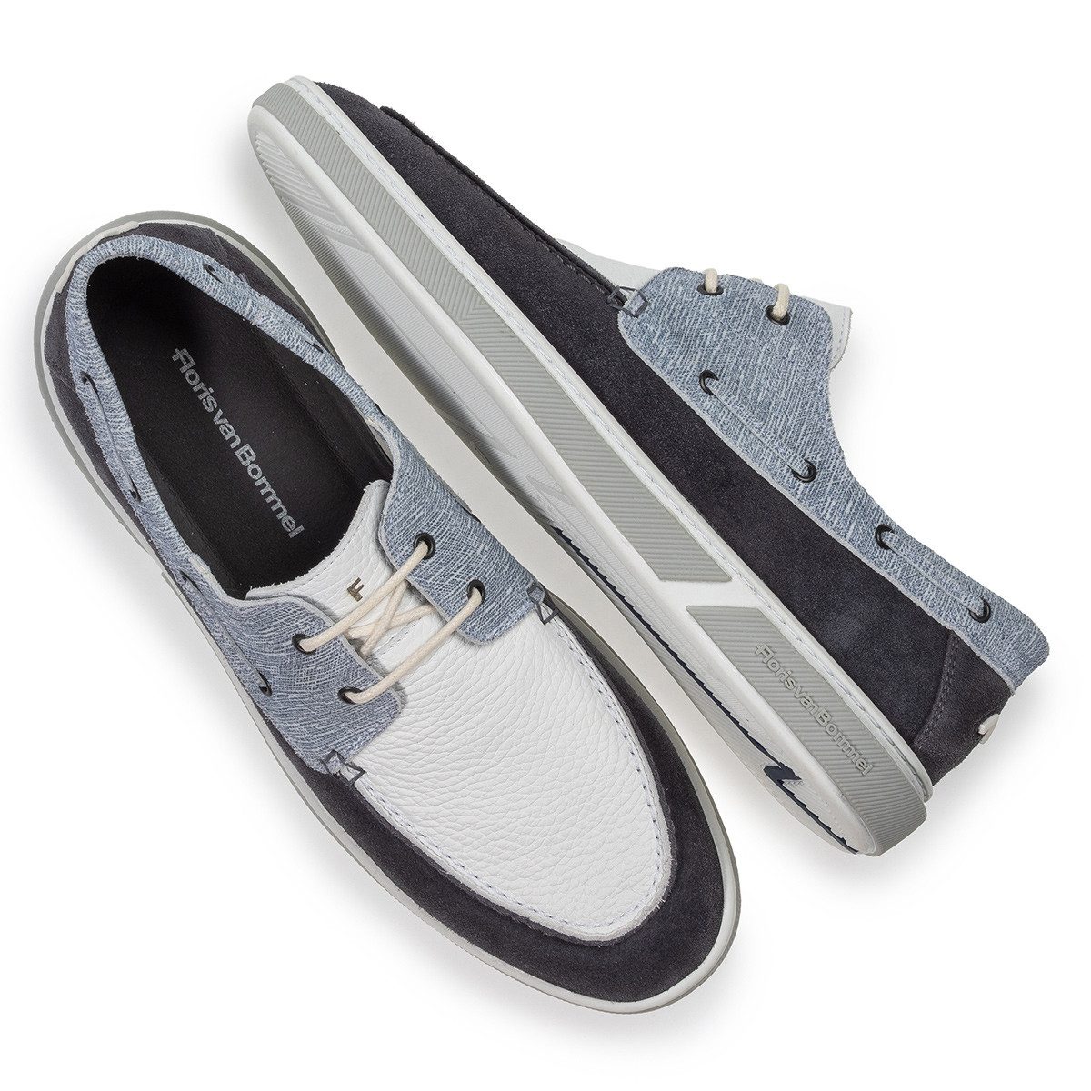 Floris van Bommel Floris van Bommel De Booter, Schnürschuhe, Blau, Herren Schnürschuh