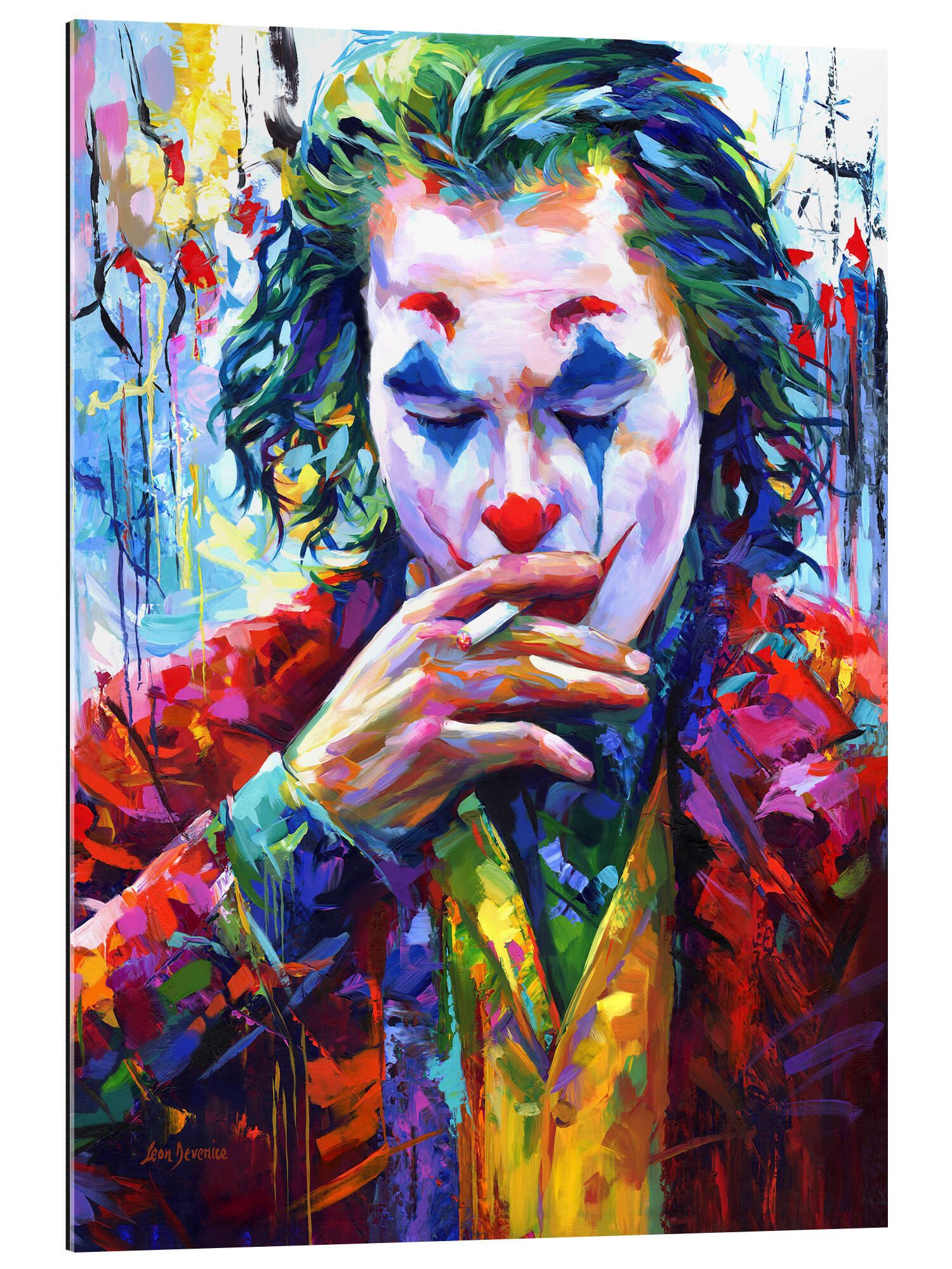 Posterlounge Wandbild Smoking Joker Pop Art, günstig online kaufen