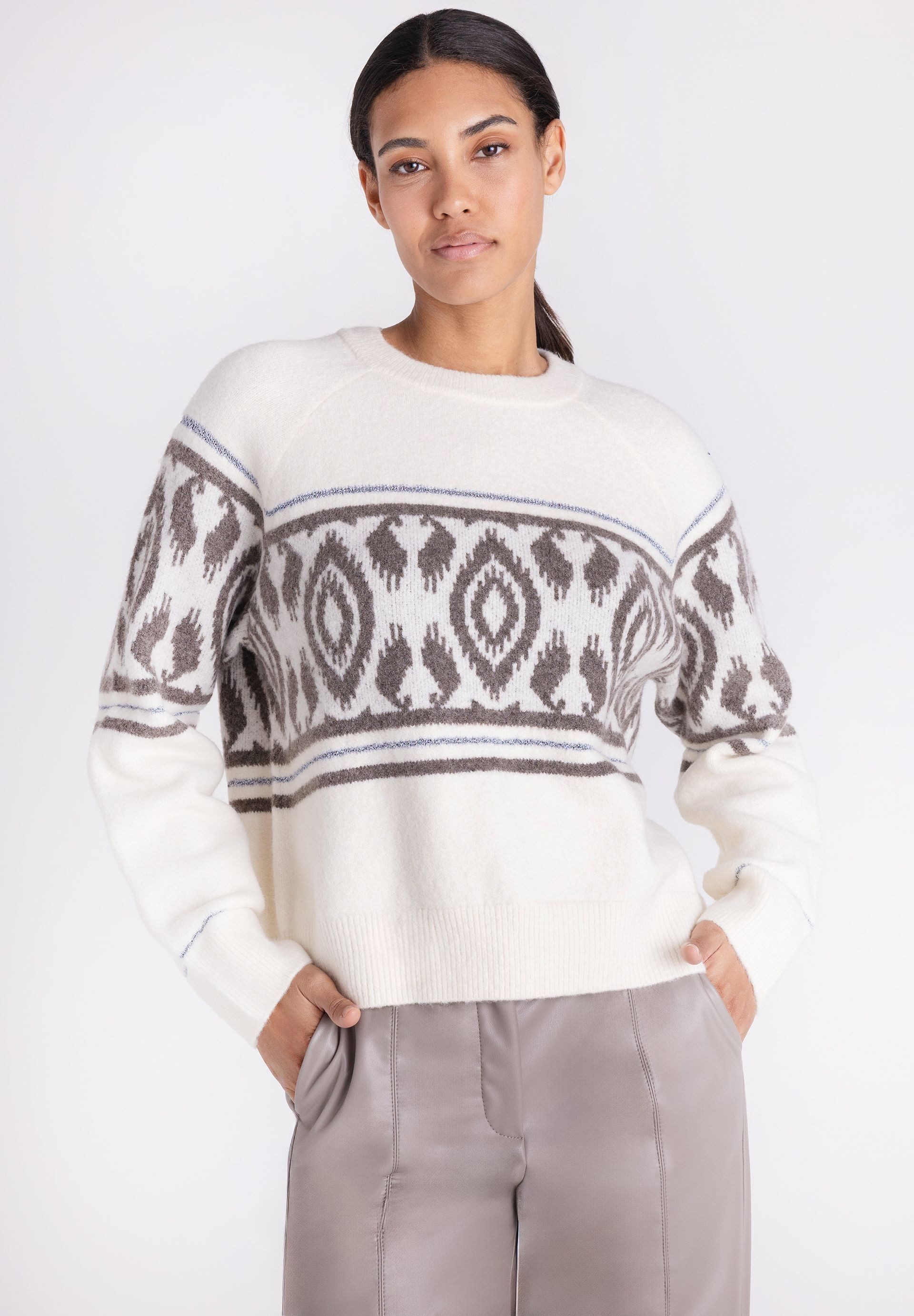 TUZZI Strickpullover mit Norwegermuster