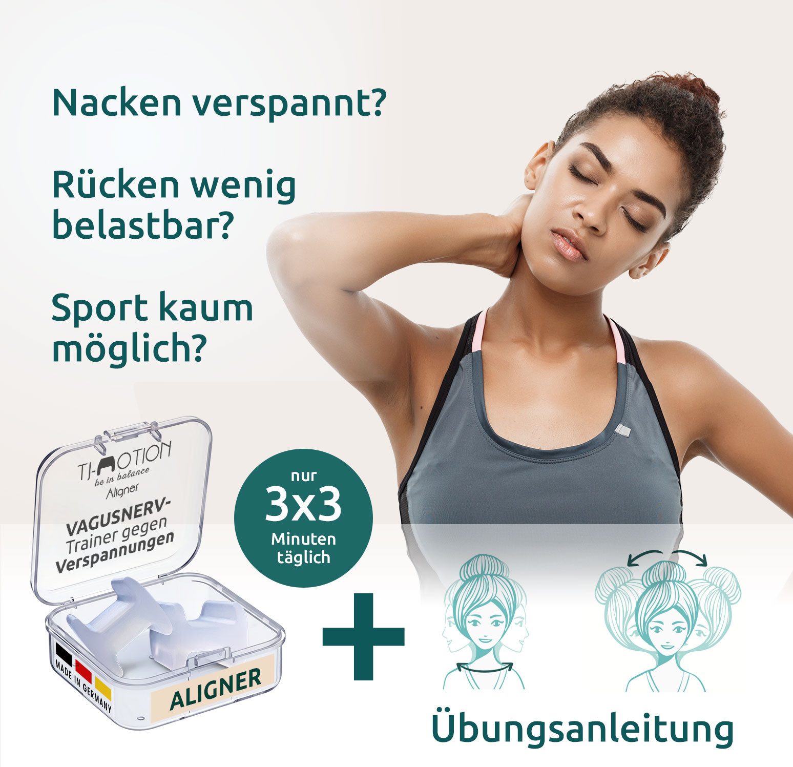 TJ-MOTION be in balance Gesichtsmassagegerät TJ-Motion - Aligner, Sanfte Kieferdehnung für ganzheitliche Entspannung