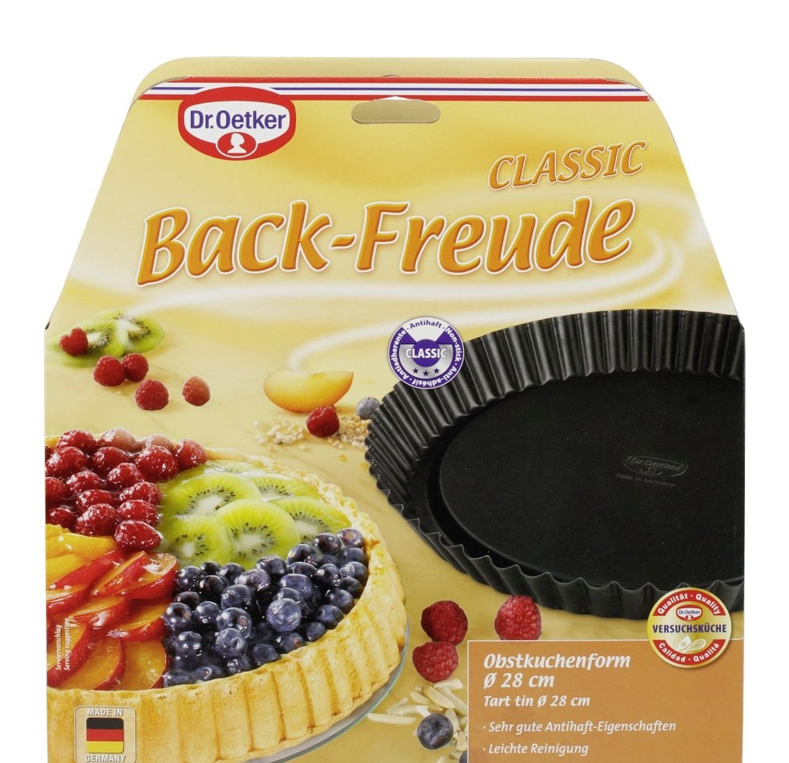 Dr. Oetker Küchenhelfer Obstkuchenform Dr. Oetker - Back-Freude Classic - Obstform Ø 28cm Obst- Kuchen-