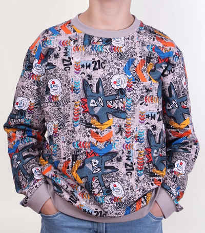 coolismo Sweater Kinder Sweatshirt Jungen Пуловери mit farbigem Grafitti-Print Baumwolle, europäische Produktion