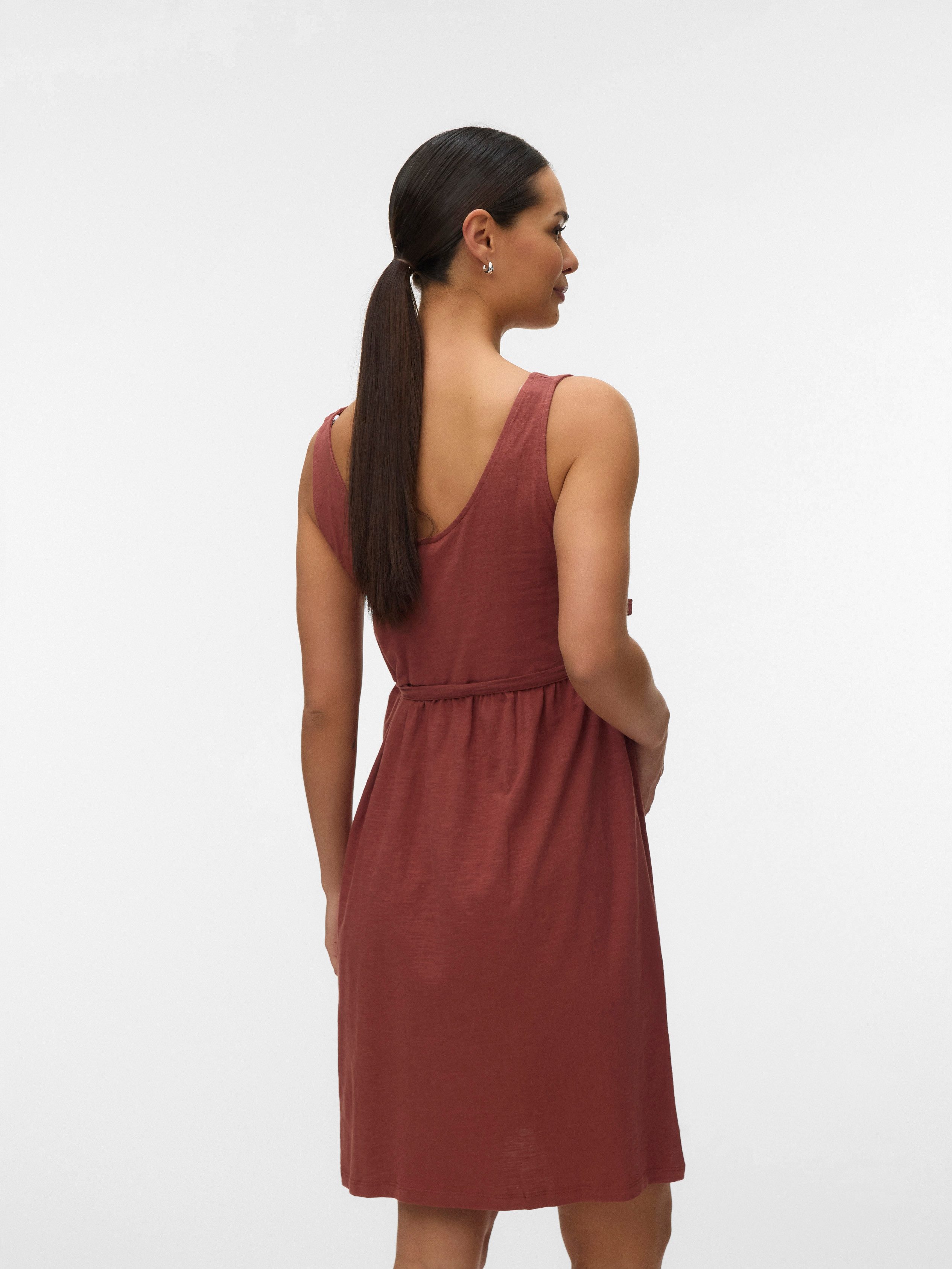 Mamalicious Umstandskleid MLEVI LIA SL JRS ABK DRESS 2F NOOS Baumwolle, regular fit