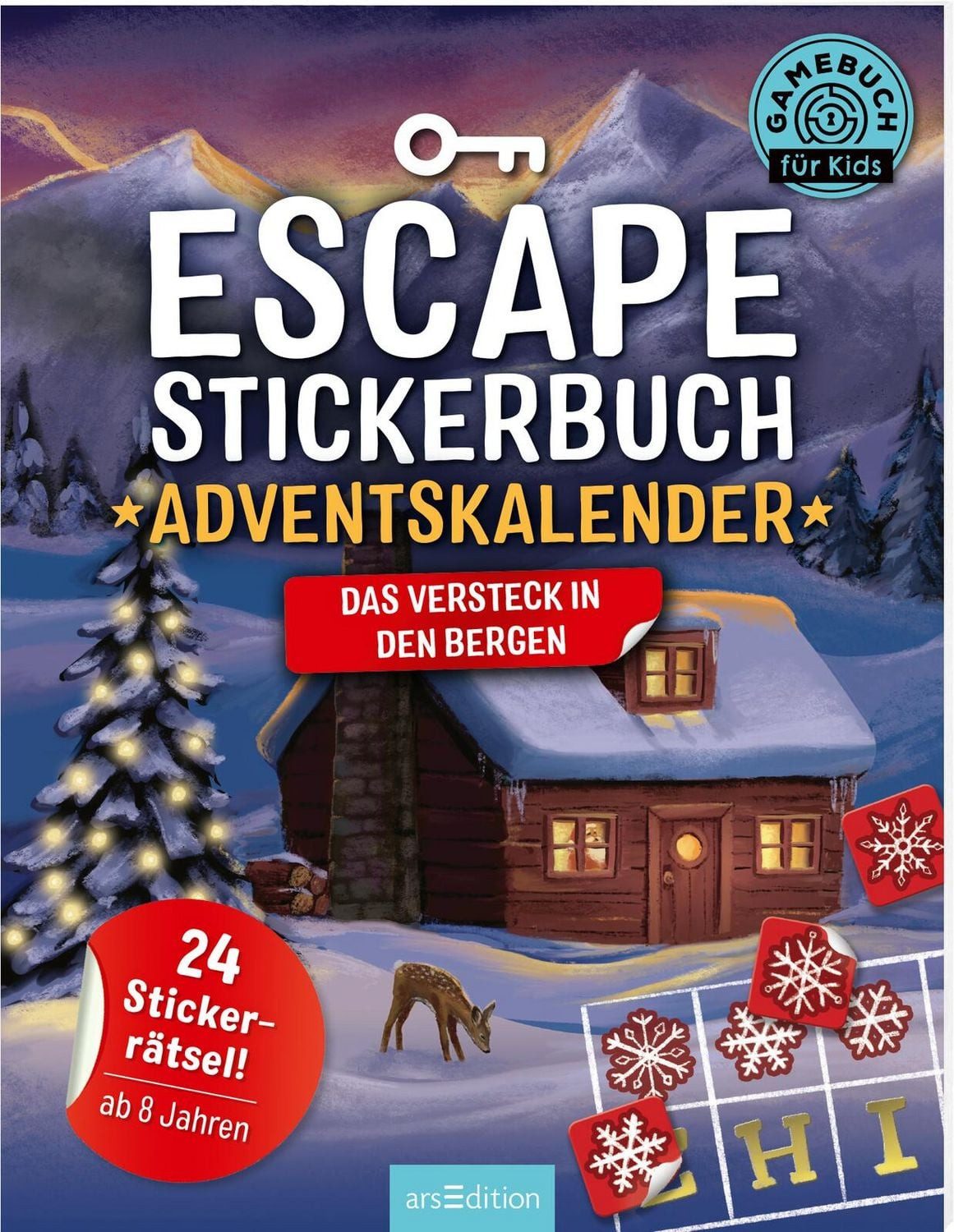 Escape-Stickerbuch – Adventskalender – Das Versteck in den Bergen / Philip Kiefer