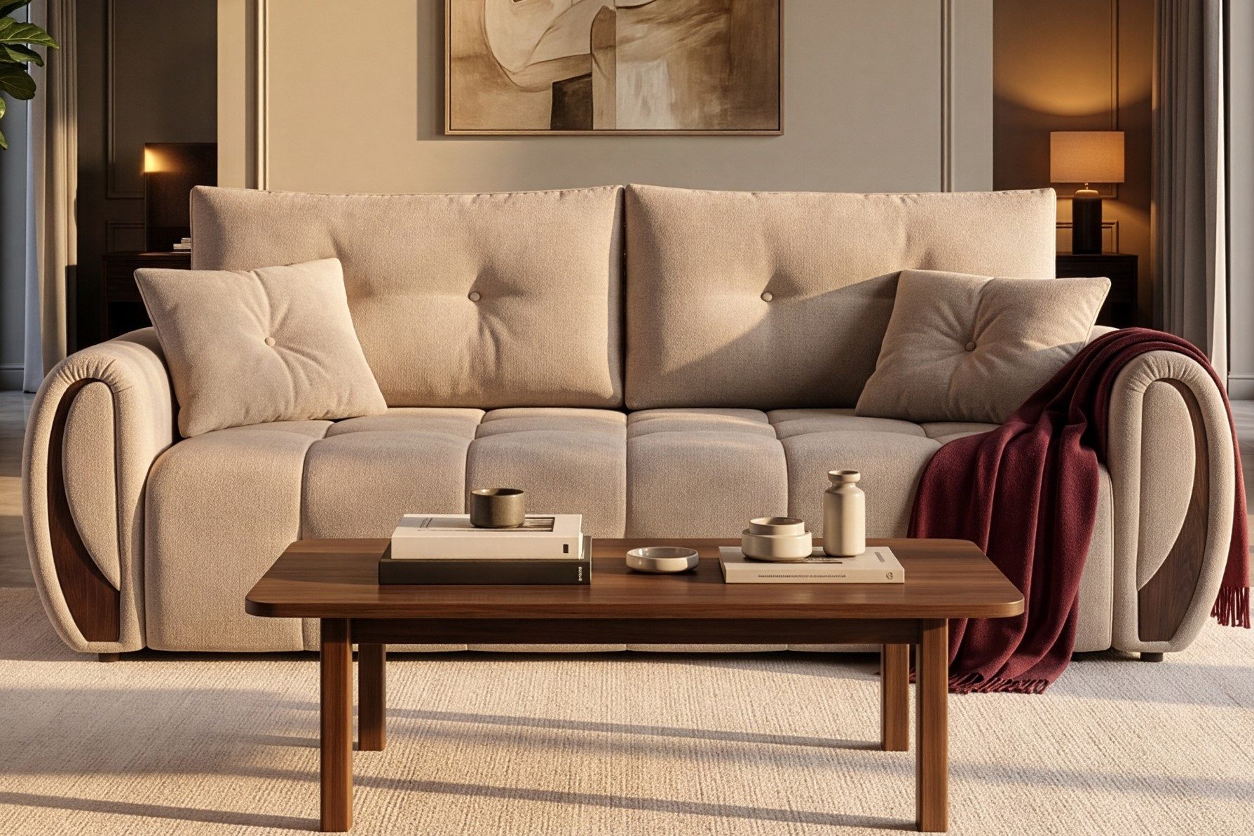 KONSIMO® 3-Sitzer Sofa NILO Schlafsofa, Einzelsofa, hergestellt in der EU, Liegefläche: 190 cm x 153 cm, mit Wellenunterfederung, mit zwei Zierkissen, mit Bettkasten