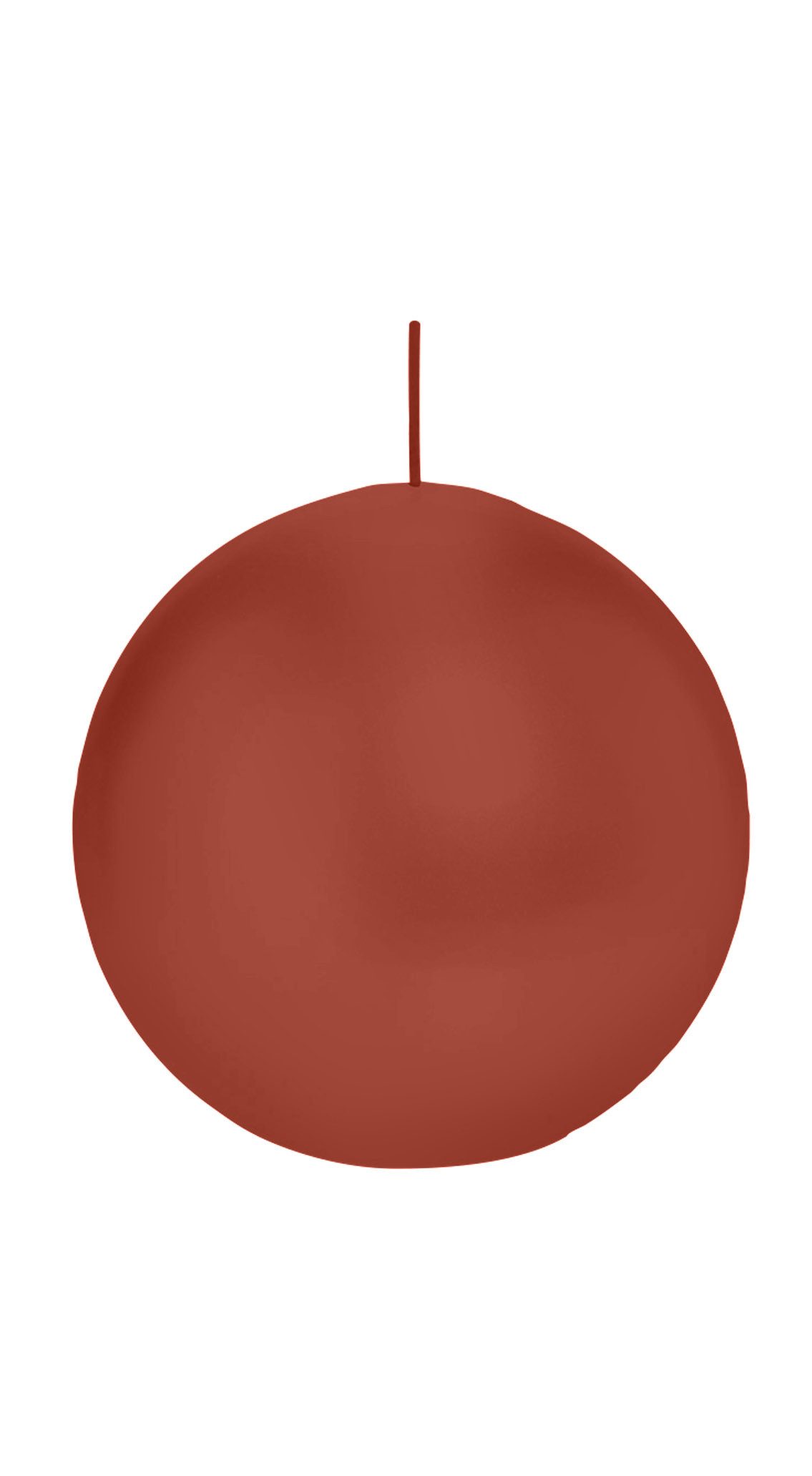 Wiedemann Kerzen Kugelkerze Kugelkerzen Ahorn Braun Ø 100 mm, 6 Stück