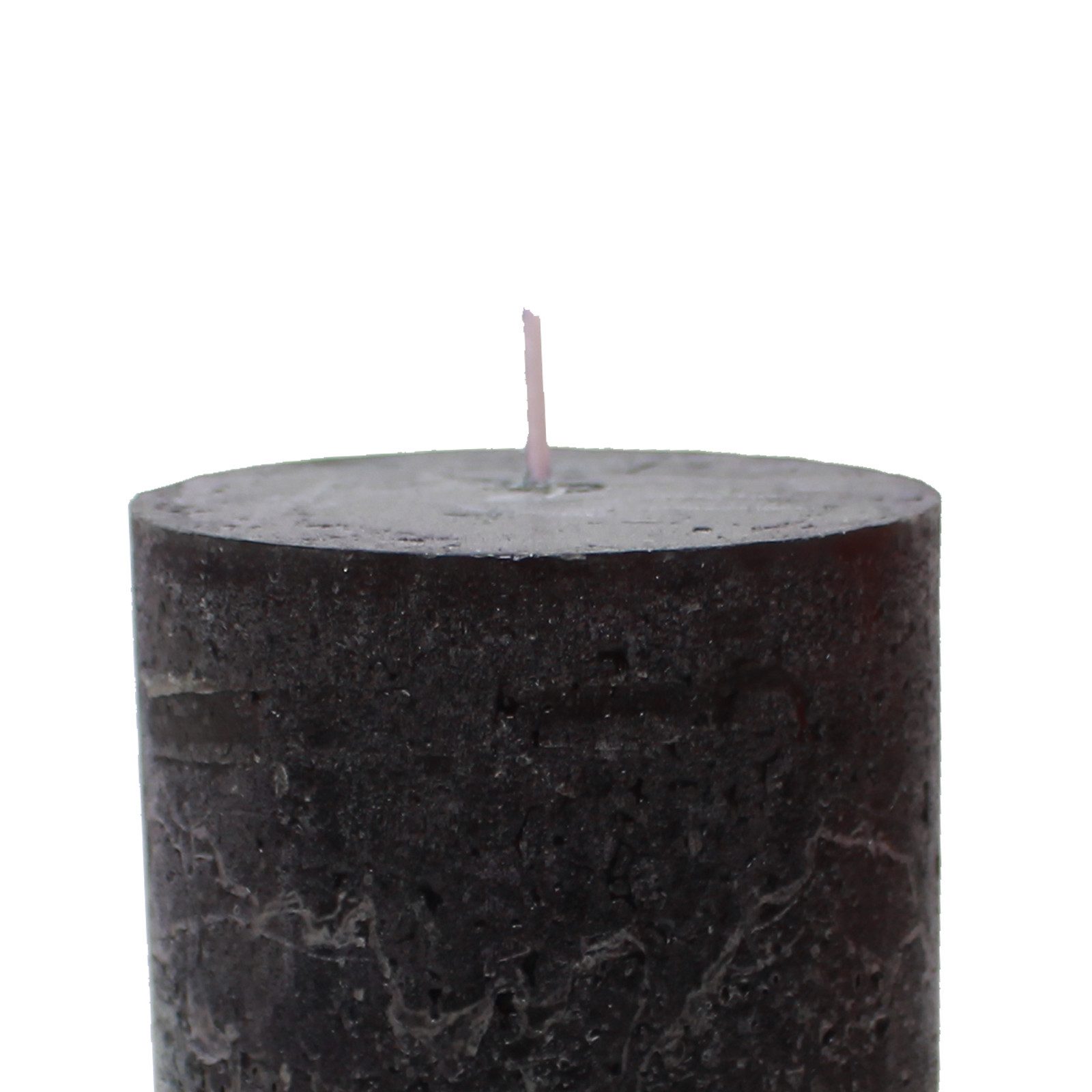 Candelo Stumpenkerze Kerzen Ambiente Rustic Stumpenkerzen - Schwarz - große Rustik Kerze (4er Set, 4-tlg., 12cm), lange Brenndauer ca. 54 Std Weihnachtskerzen A – Bild 5 von 5