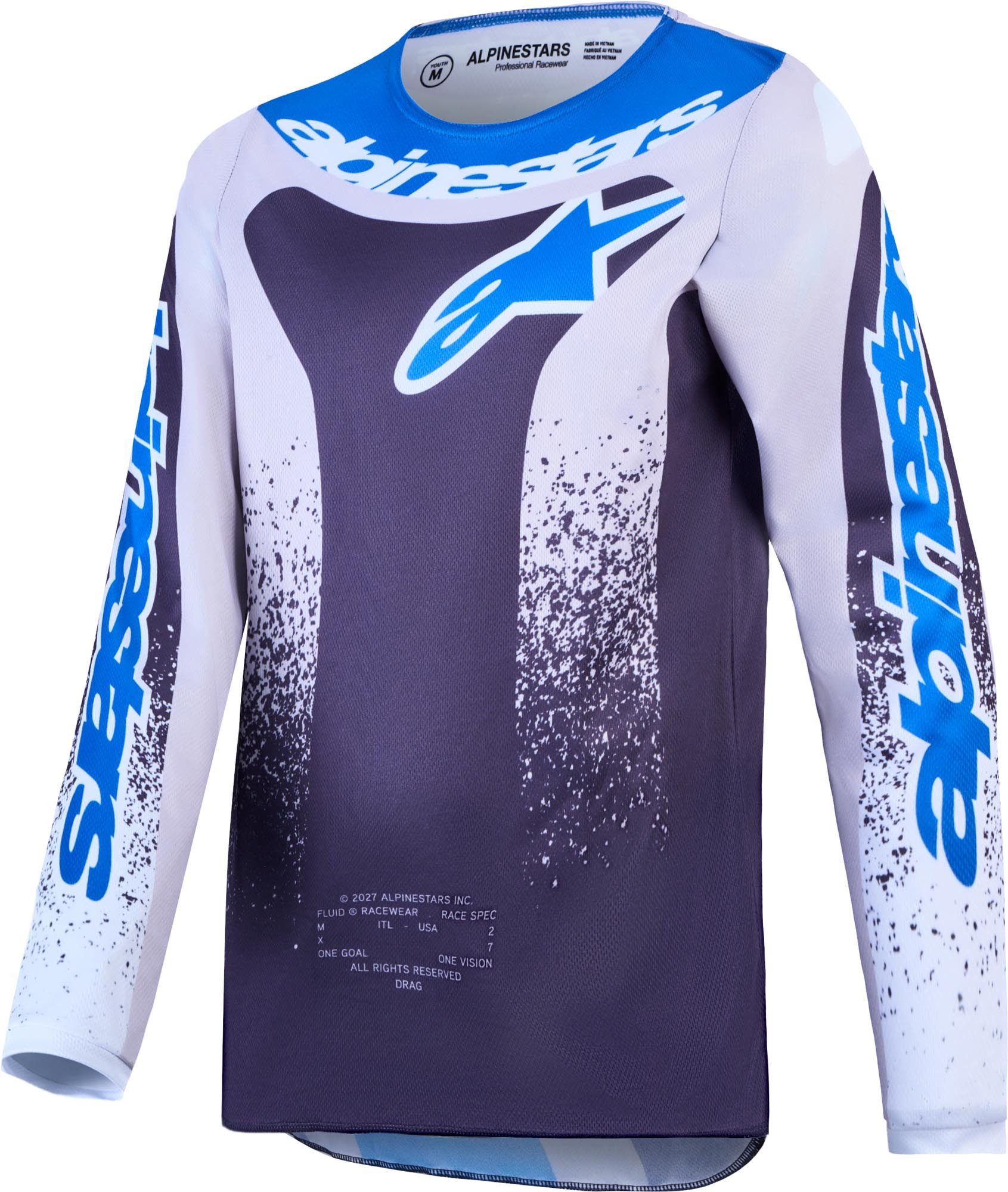 Alpinestars Motocross-Shirt Fluid Drag Jugend Motocross Jersey Atmungsaktiv