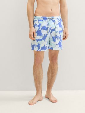 TOM TAILOR Denim Badeshorts Badeshorts mit Allover Print