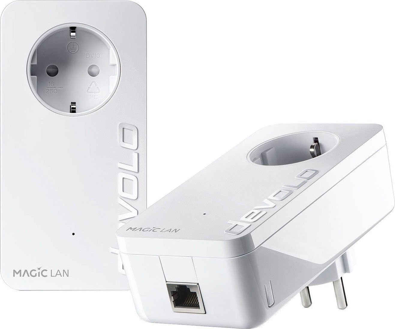 DEVOLO Magic 1 LAN Starter (1200Mbit, 2x Kit GbitLAN, Smart-Stecker Heimnetz) Powerline