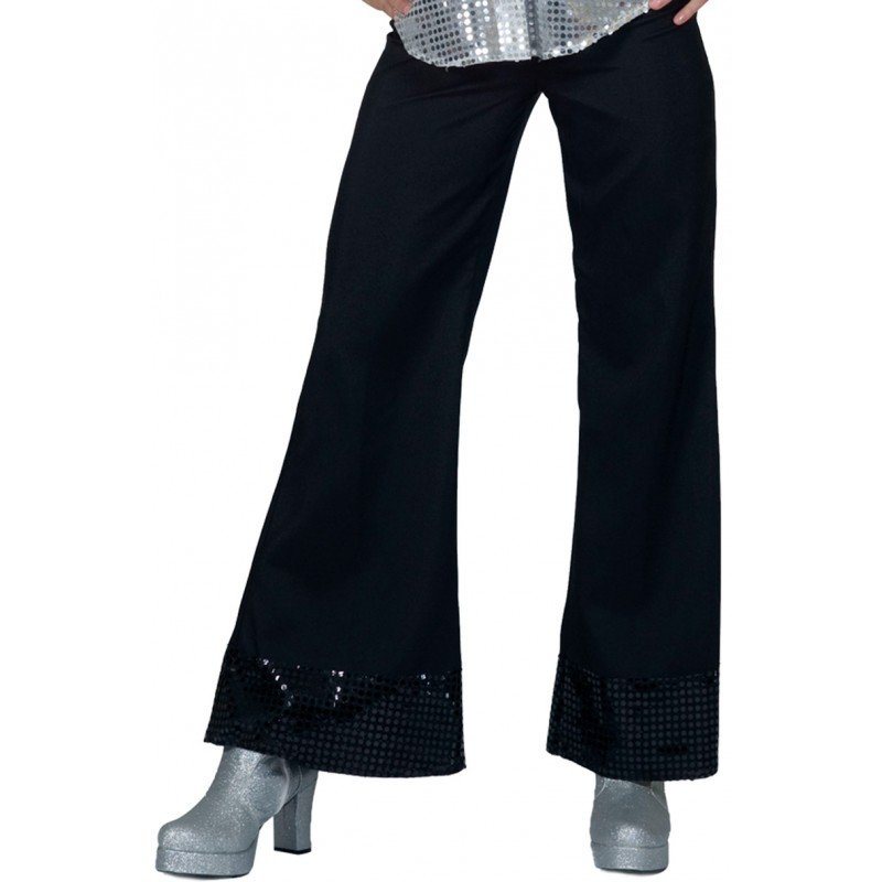 Disco Glitter Damen-Schlaghose schwarz Disco Glitter Damen-Schlaghose schwarz