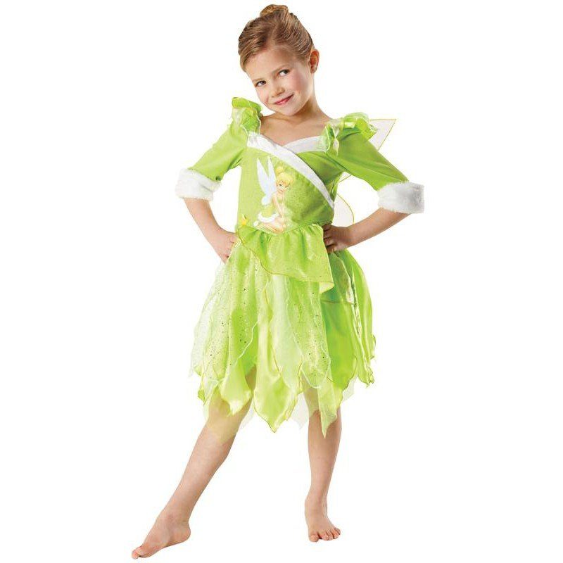 Tinker Bell Disney Fee Kinderkostüm grün, Gezackter ...