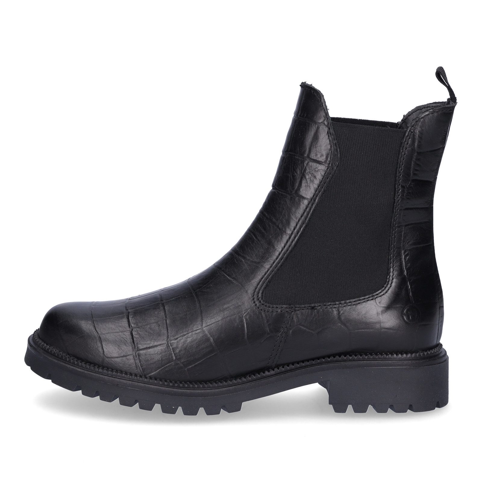 Tamaris Tamaris Damen Chelsea Boot schwarz croco Chelseaboots