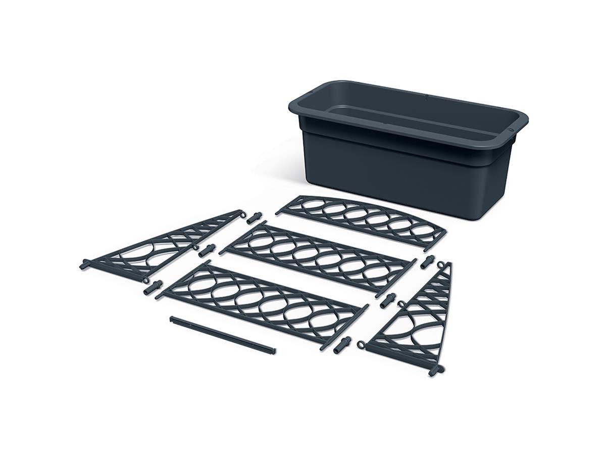 Prosperplast Blumenkasten mit Pergola (Bloma), mit Rankhilfe