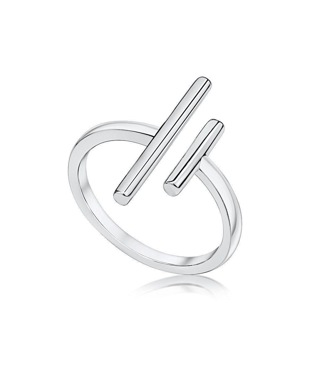 DANIEL CLIFFORD Silberring 'Tiana' Damen Ring Silber 925 rhodiniert, Silber günstig online kaufen