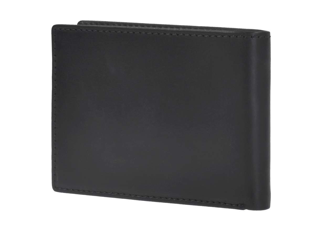 Kartenfächer, Geldbörse Black, Querformat, Pure im RFID Schutz, 8 Greenburry Herren Portemonnaie