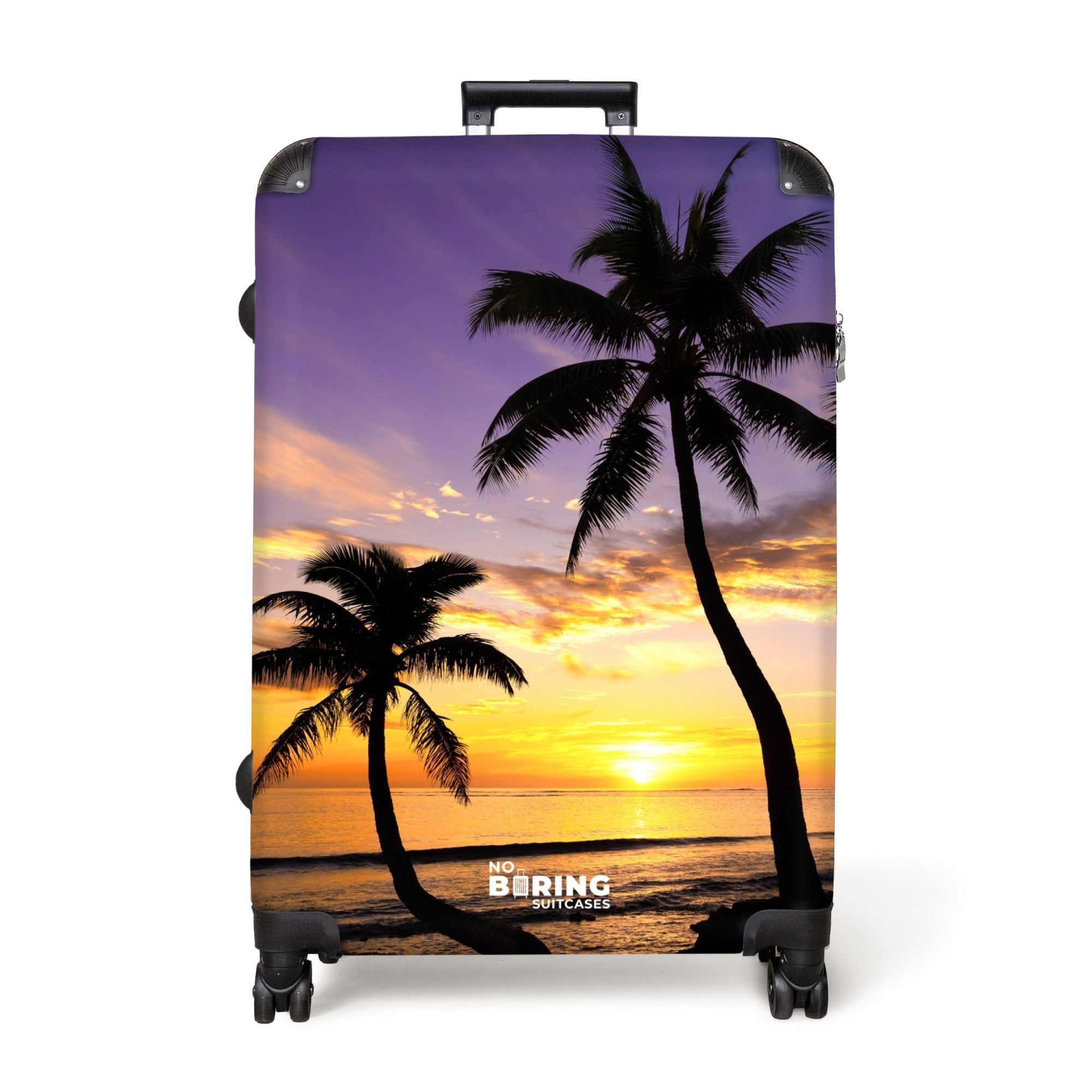 NoBoringSuitcases.com© Hartschalen-Trolley Palmen bei Sonnenuntergang 77 günstig online kaufen
