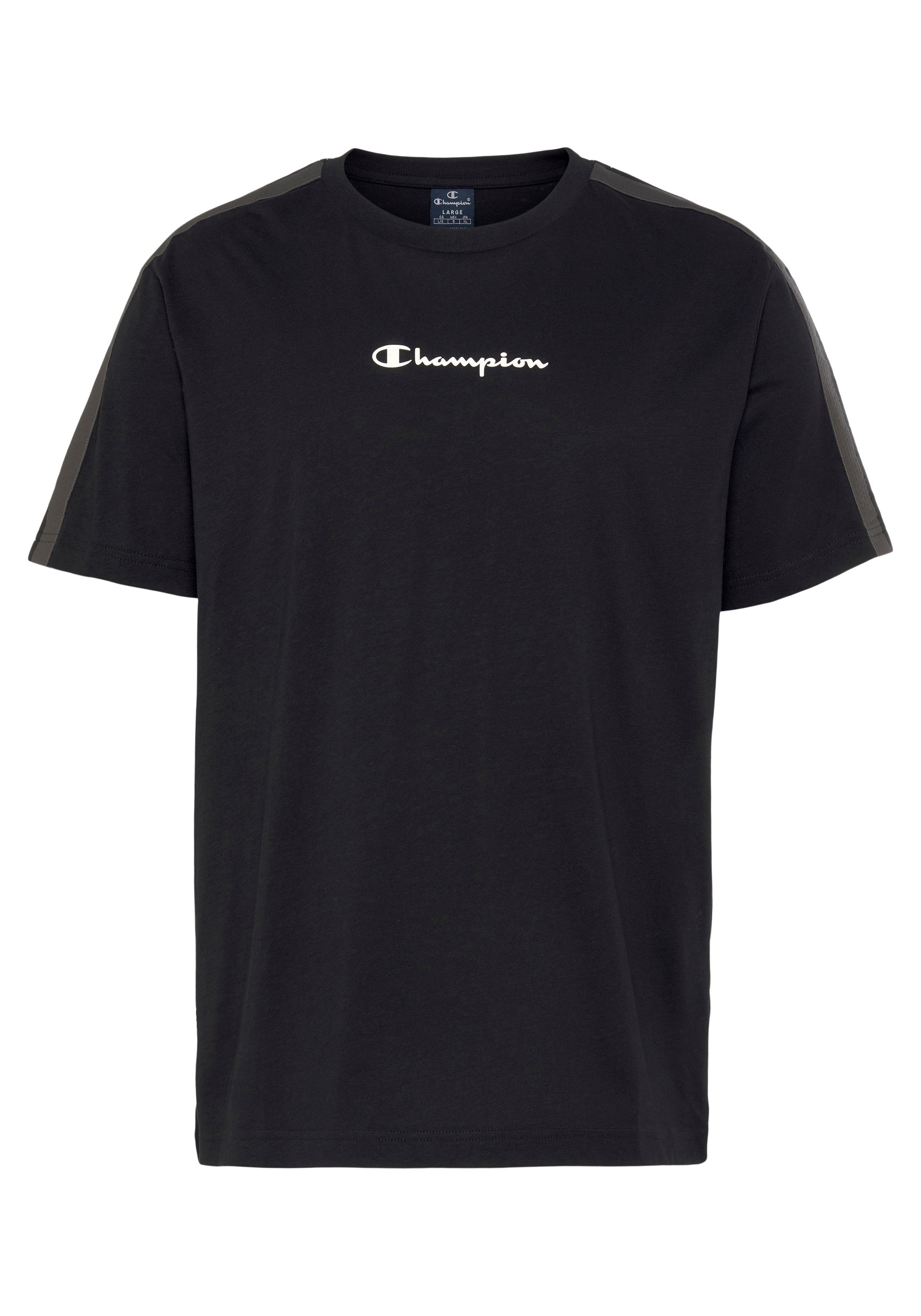 T-Shirt logo schwarz Champion T-Shirt small Tape Crewneck