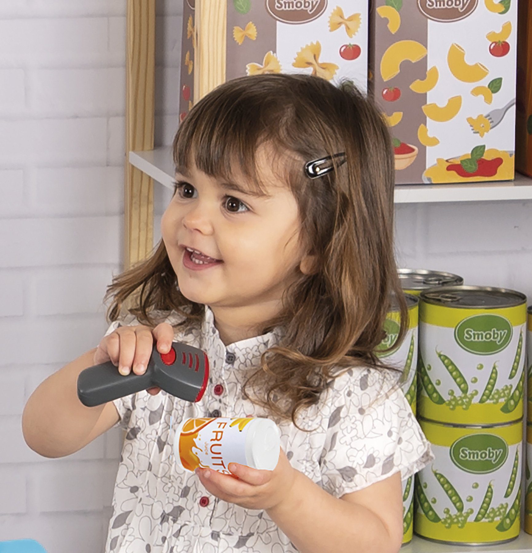 Smoby Spielkasse Elektronische Supermarktkasse XL, grün, mit Licht- und Soundeffekten