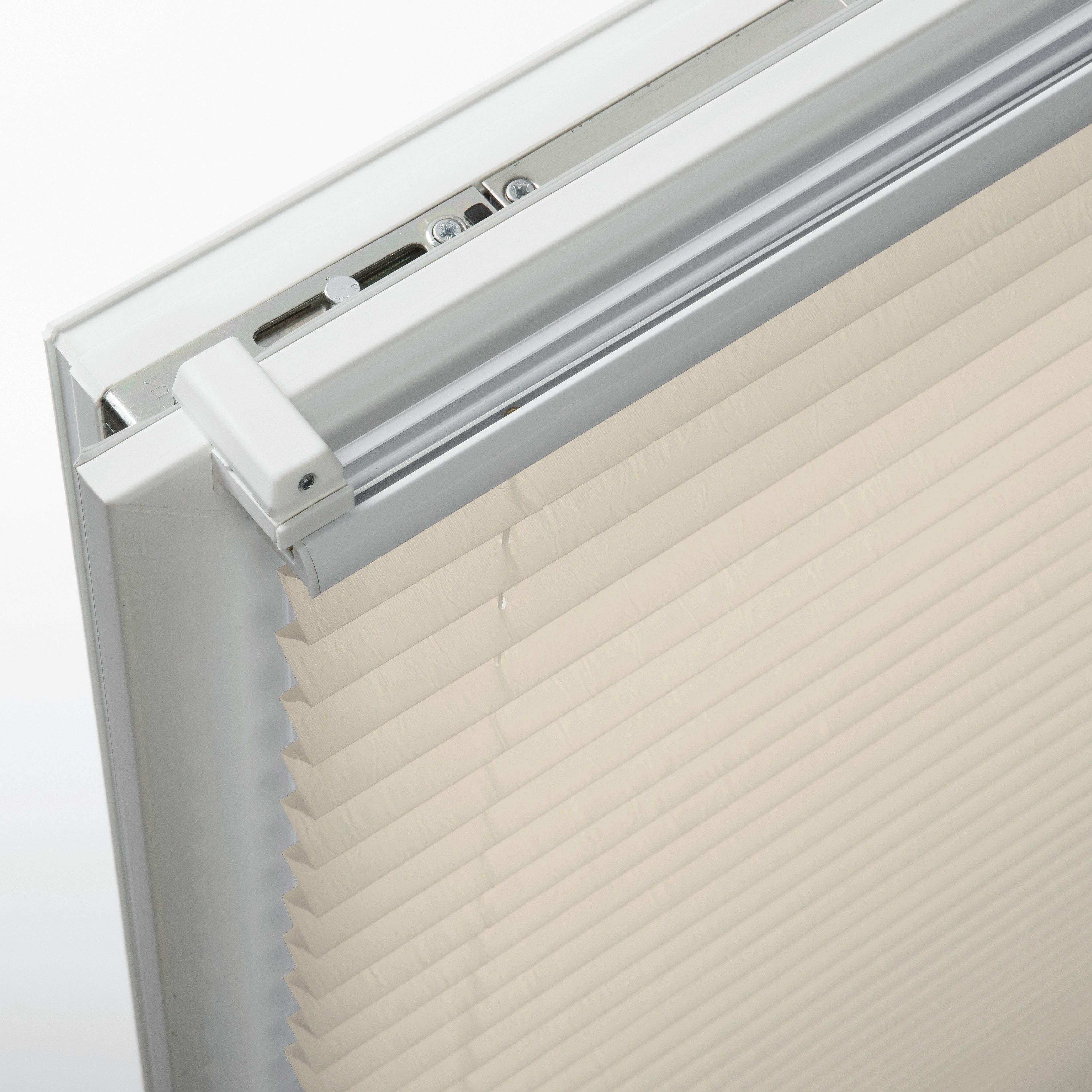 GARDINIA Plissee Easyfix Thermo-Plissee mit 2 Bedienschienen Energiesparend, verdunkelnd, ohne Bohren, verspannt, Klemmfix, energiesparend, abdunkelnd mit Therm – Bild 2 von 5