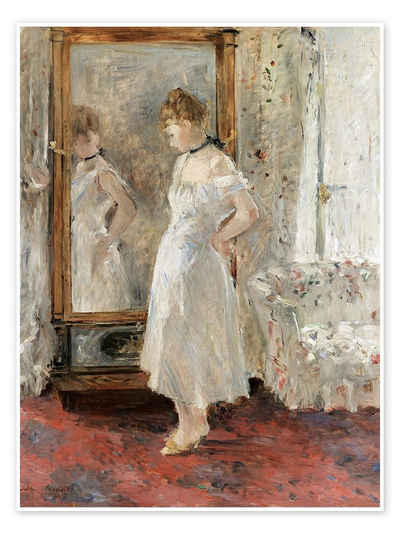 Posterlounge Poster Berthe Morisot, Der Spiegel, Malerei