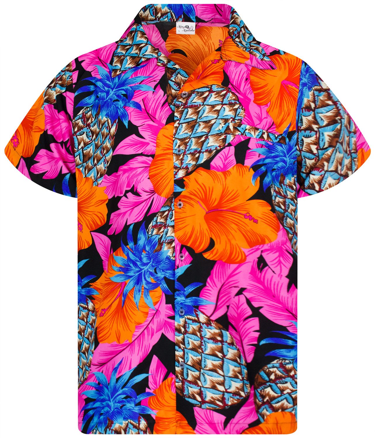 King Kameha Hawaiihemd Pineapple Hibiscus Funky günstig online kaufen