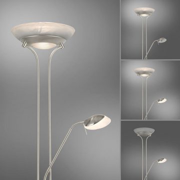click-licht LED Außen-Stehlampe LED Stehleuchte Zahara in Silber 16W 1900lm, keine Angabe, Leuchtmittel enthalten: Ja, fest verbaut, LED, warmweiss, Stehlampe, Standlampe